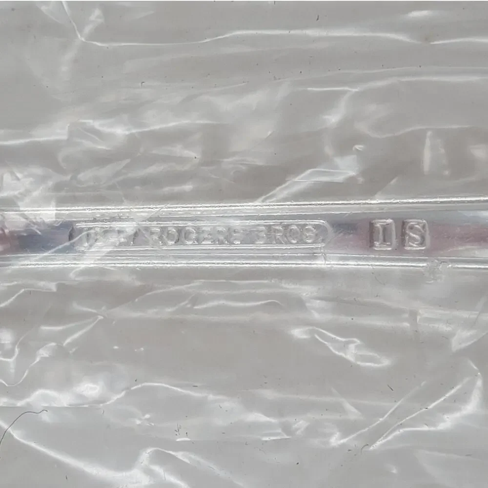 Roger Brothers Silver Plate Eternally Yours Coquette Pierced Serving Spoon New‎
